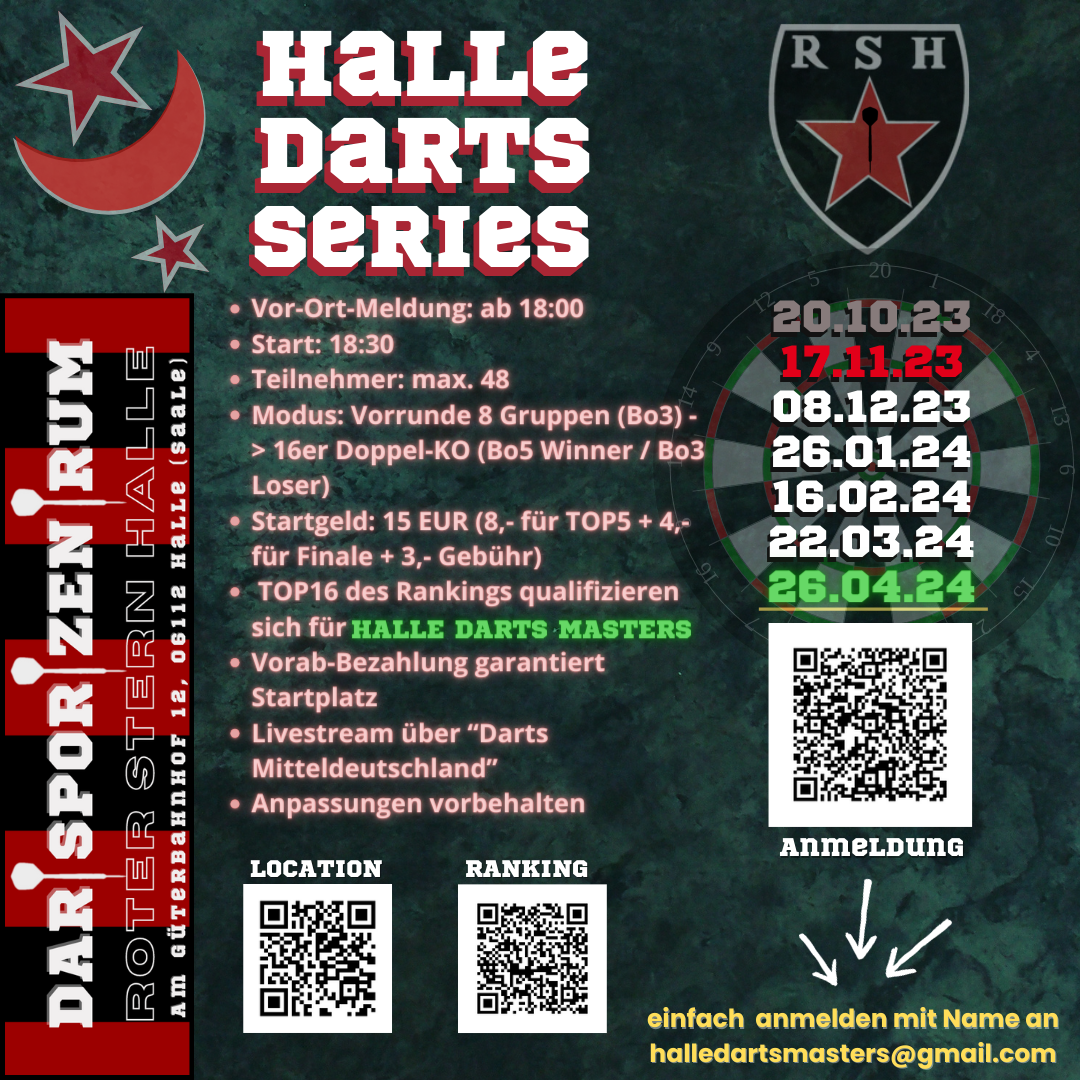 Halle Darts Series 2023/24 🎯